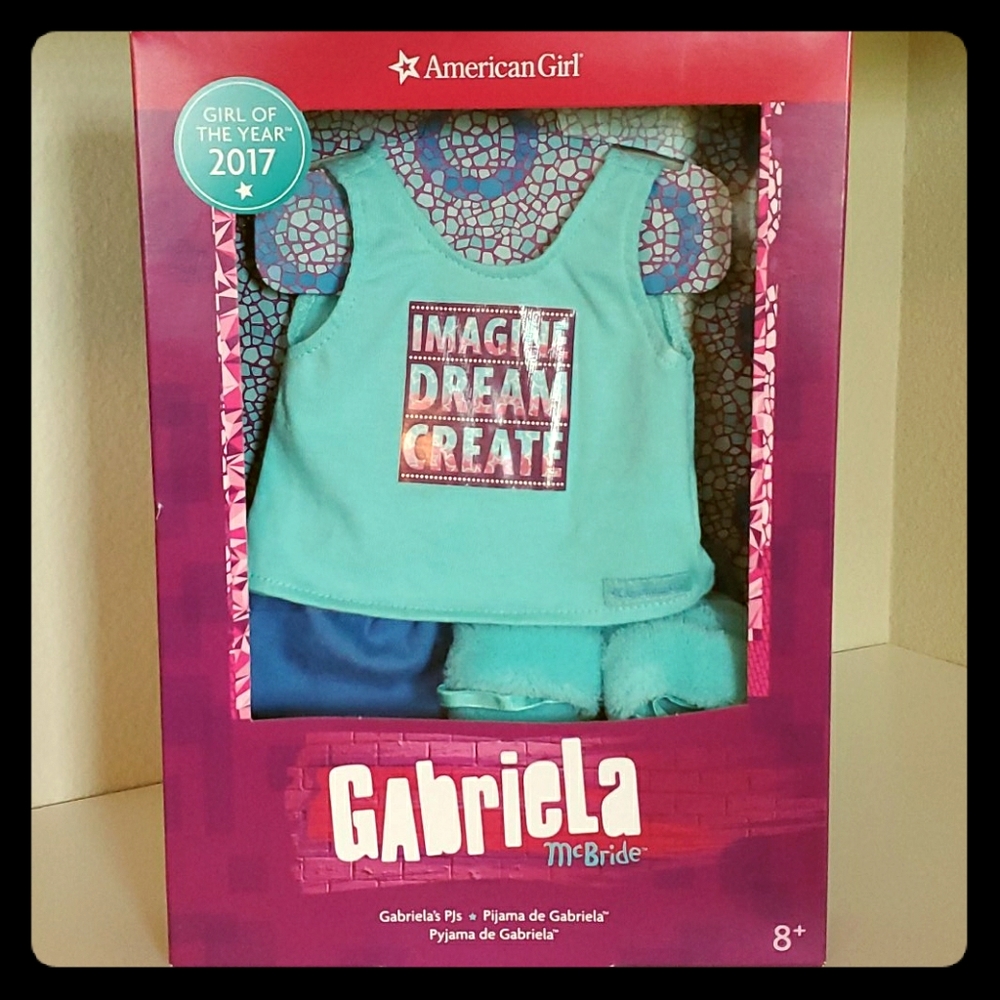 New in Box- American Girl Gabriela McBride PJ Set